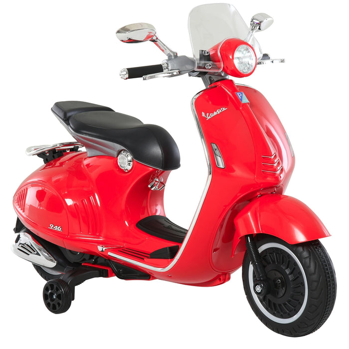 Véhicule pour enfants, moto électrique avec éclairage de musique MP3, 3-6 ans, PP, rouge, 108x49x75cm