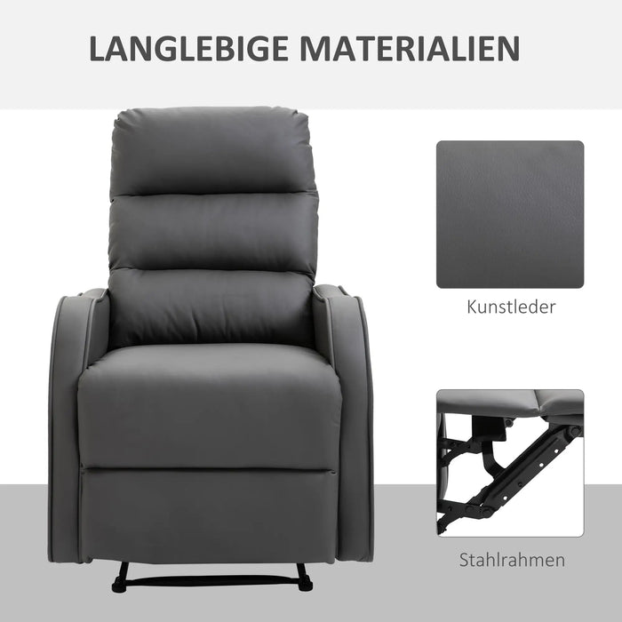 Relax armchair with foot support lying chair.