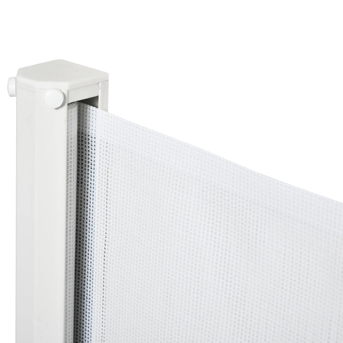 Calandre de protection des escaliers pour chiens Protection de porte de la calandre extensible blanc, 115 cm