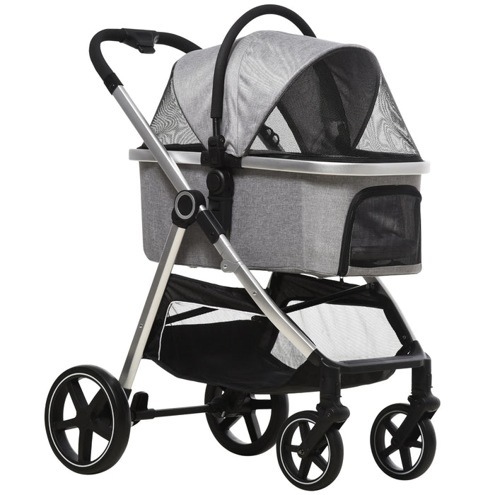 Voiture pliable buggy chien voiture bleu foncé, 99x62x106cm