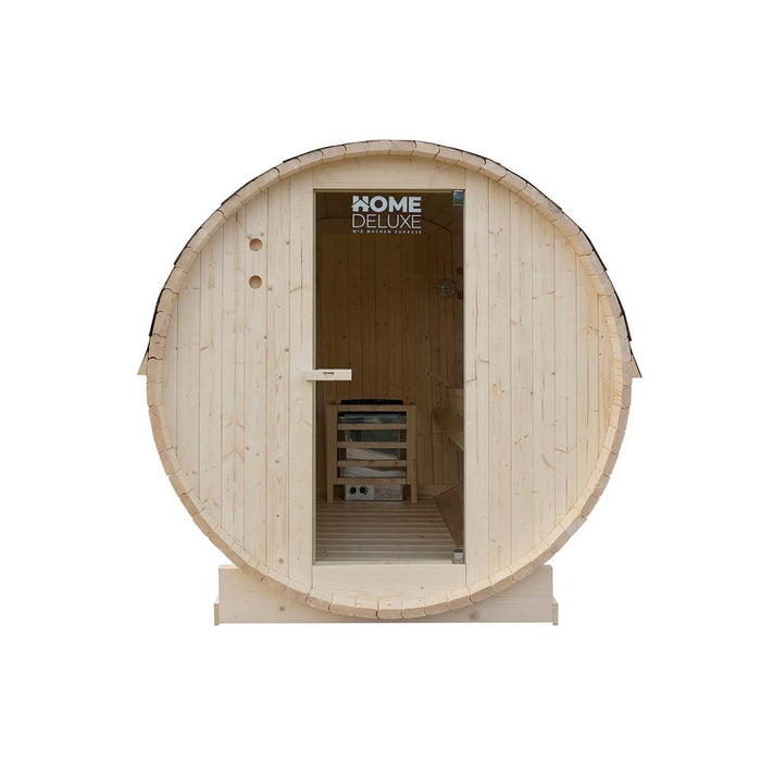 Sauna extérieur sauna sauna aquila xl -195 x 220 cm pour 4 personnes - sauna avec four 8kw