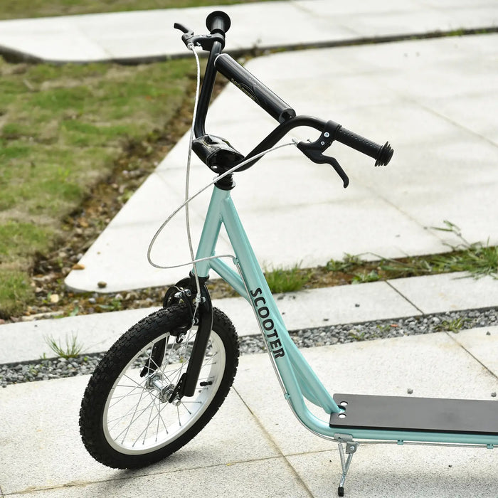 Kinderscooter mit Bremse höhenverstellbar Leichtbau Hellblau