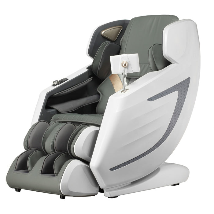 Massage chair Olymp Pro, 10 massage programs, with lying position - gray/white