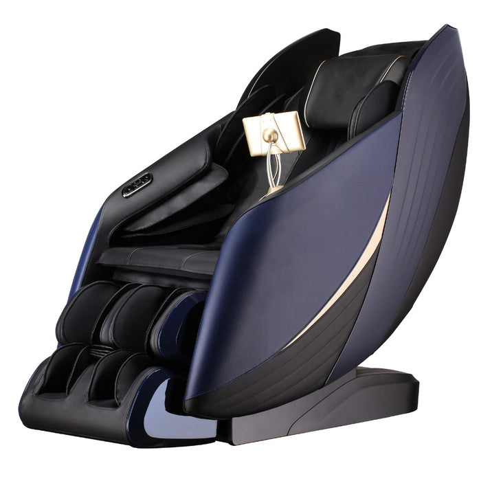 Massage Chair Helios Pro, 12 programmi di massaggio, con posizione bugiarda - blu