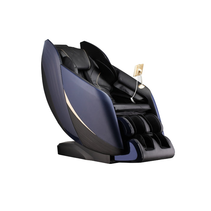 Massage Chair Helios Pro, 12 programmi di massaggio, con posizione bugiarda - blu