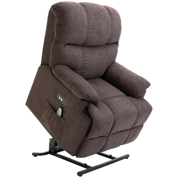 Massaggi sedia con stand -up Aid Relaxation Plashir tra cui Brown Remote Brown, 83x95x105cm