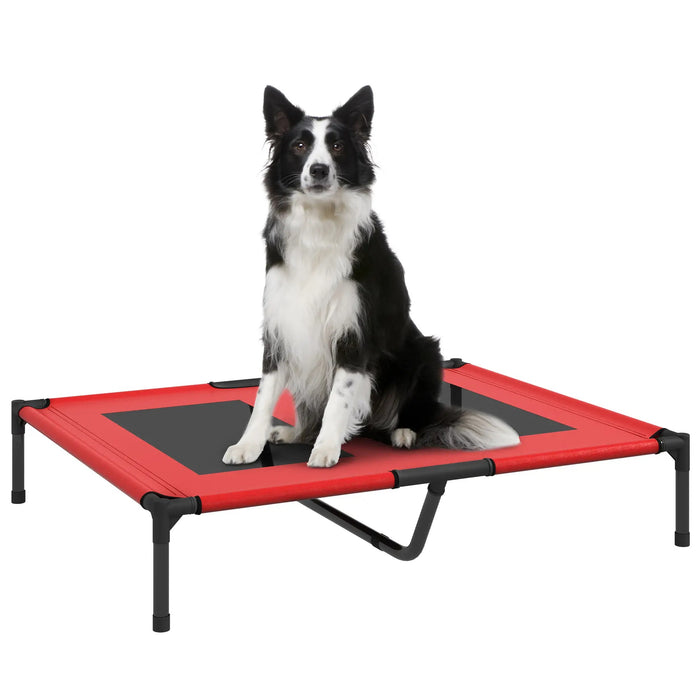 Dog bed dog loungers Robust increased & weatherproof red, 92x76x18cm