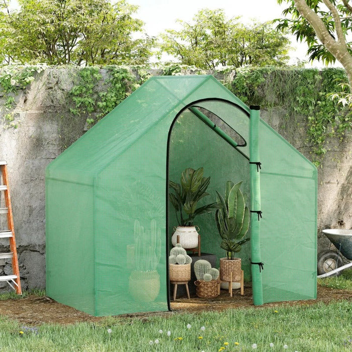 Foliengewächshaus Tomatengewächshaus Treibhaus Frühbeet mit Fenster un — floki24