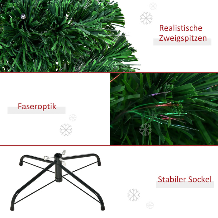 Arbre de Noël en fibres légères avec support en métal - 150 cm