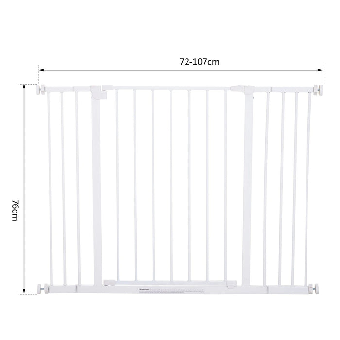 Protection de porte Grille Grille Protection Grilles sans forage blanc, 76-107x76cm