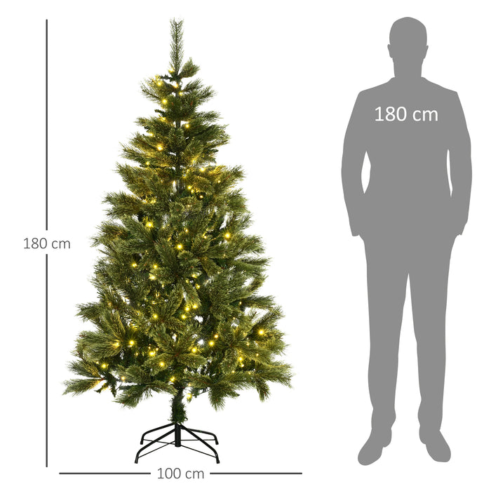 Arbre de Noël, sapin d'art avec chaîne légère - 180 cm