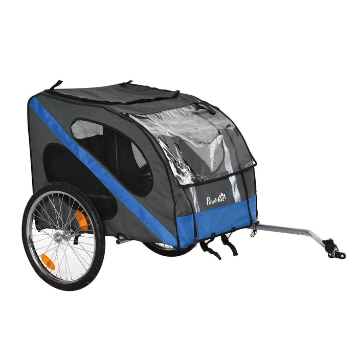 Dog fingers bicycle trailer dog transporters in the off -road blue, 145x80x87cm