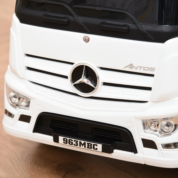 Licencié le véhicule à glissière par Mercedes Antos Truck Style avec léger, 62.5x28.5x45cm