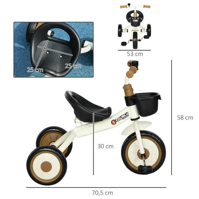 Trey Bike for Children Head-Ajustiable SEAT KLINGEL BICYCY PANKEUR POUR 2-5 ANS