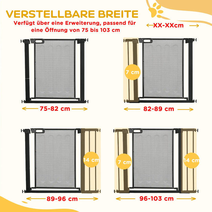 Callonge de protection des escaliers Black Black, réglable de 75 à 103 cm