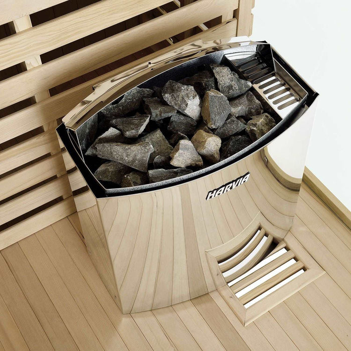 Indoor Sauna Espoo200 Premium Natrustein - 200x200x200cm, 5 Personen - —  floki24