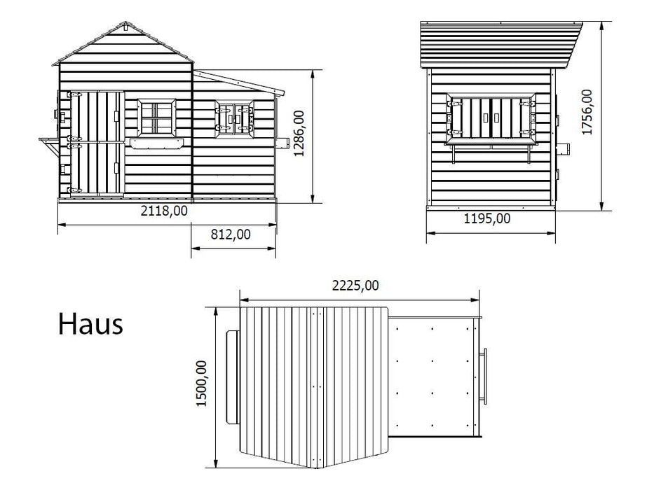 Spielhaus Children's Play House 'Sun XL', 270x259.8x265.3cm (bxtxh)