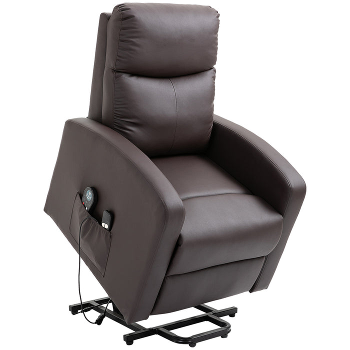 Massaggi sedia con stand -up Aid Relaxation Plashair tra cui Remote Control Brown scuro, 82x96x107 cm