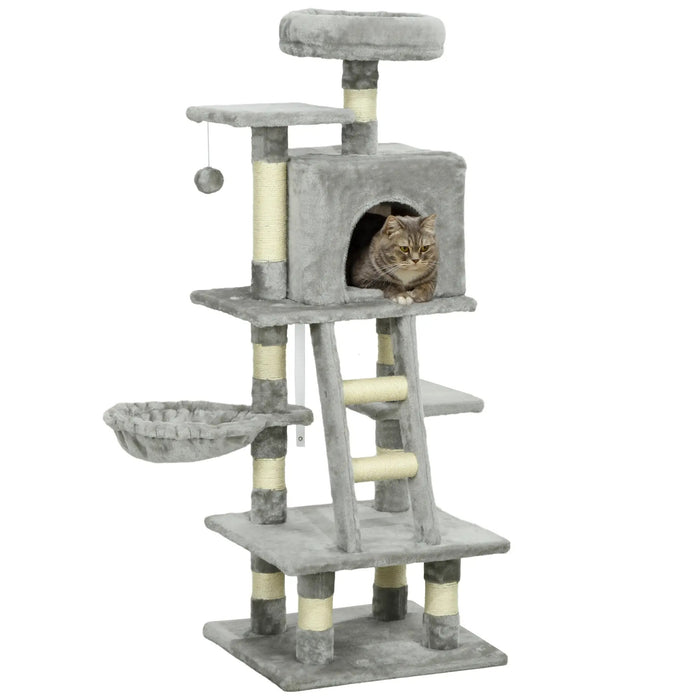 Scratching Post, stable et confortable, gris, 49x44x132cm