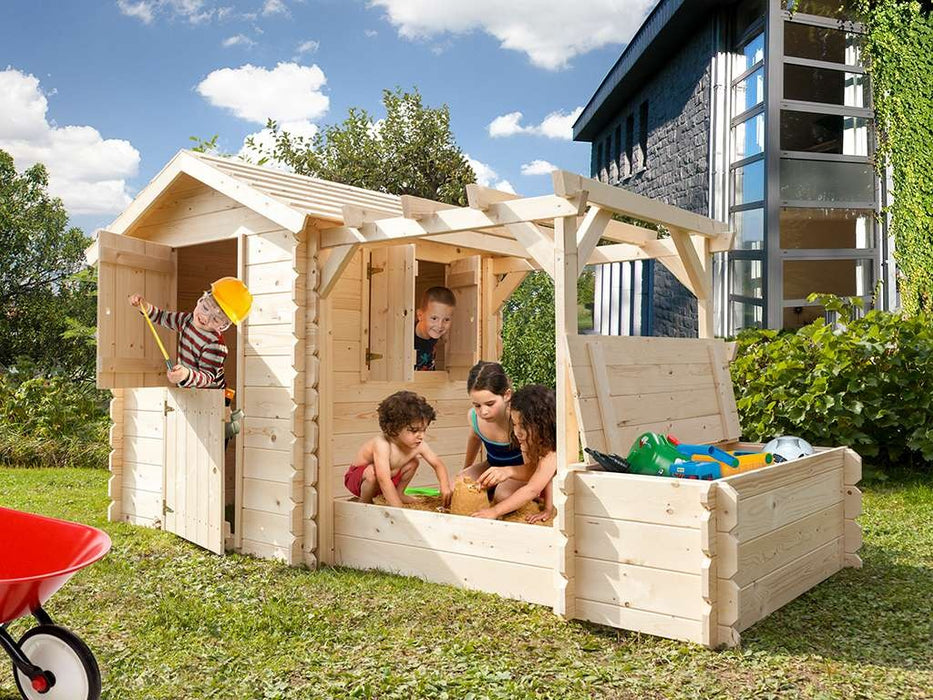 Spielhaus Children's Play House 'Fly', y compris Sandpit et Pergola, 290x116x163cm (BXTXH)