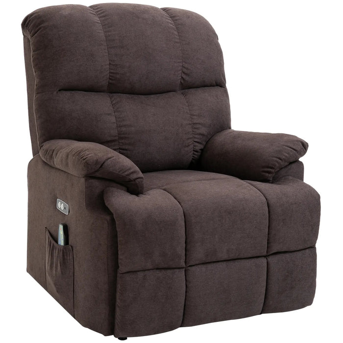 Massaggi sedia con stand -up Aid Relaxation Plashir tra cui Brown Remote Brown, 83x95x105cm