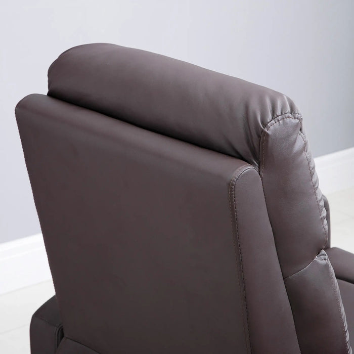 Massaggi sedia con stand -up Aid Relaxation Plashair tra cui Remote Control Brown scuro, 82x96x107 cm