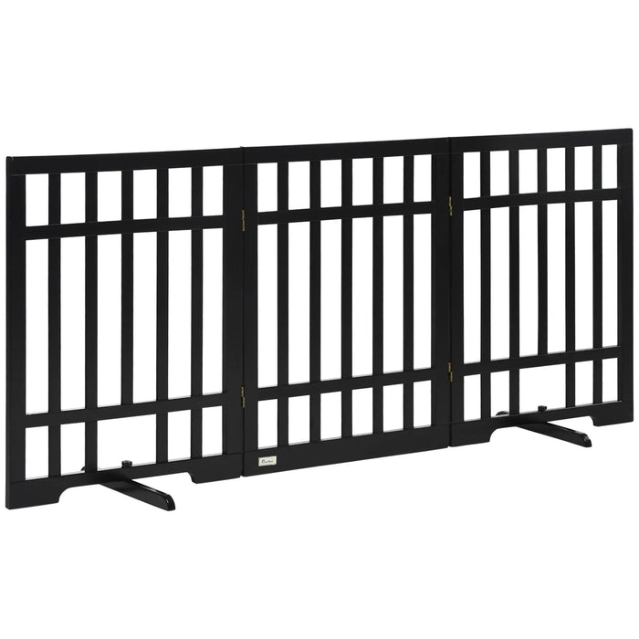 Grilles circulaires pour animaux de compagnie noirs pliables gratuits, 181x35x76cm