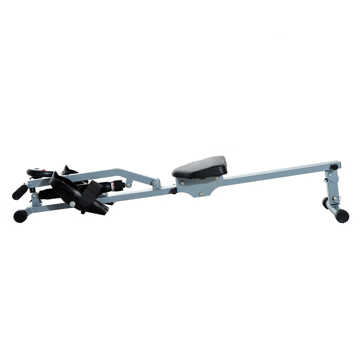 Dispositif d'aviron avec LCD Fitness Device Trainer Home, Steel + PVC, Gray, 130x47.5x67cm