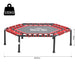 Fitness-Trampolin, Trampolin für Joga, Gartentrampolin, Stahl+PP, Rot, Ø105x26Hcm