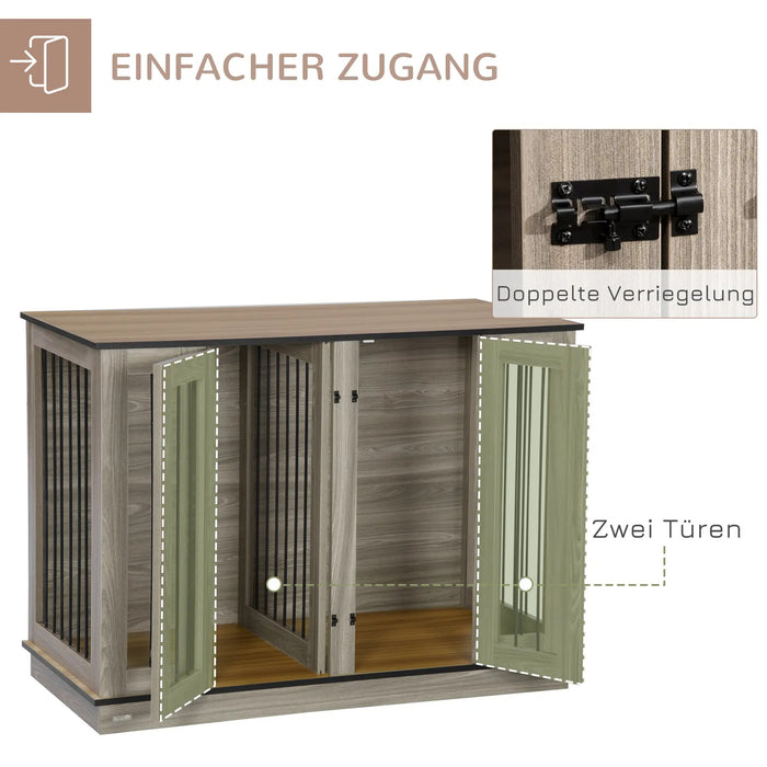 Dog Cage Box Dog Box Partition rimovibile, 120x60x88,5 cm