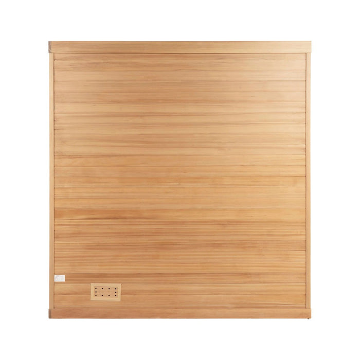 Sauna d'intérieur Casheim Big XL - 200 x 200 cm pour 6 personnes - Sauna traditionnel avec des plastiques avec un four de 8 kW