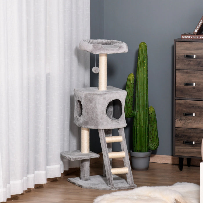 Scratching Tree avec une grotte de chat, pour les chats Multi-Level Multi-Aactivity Center 60x48x12cm