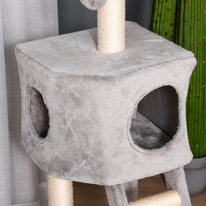 Scratching Tree avec une grotte de chat, pour les chats Multi-Level Multi-Aactivity Center 60x48x12cm