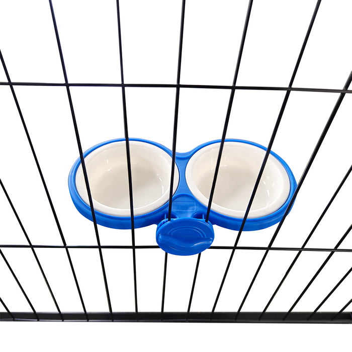 Puppy run free enclosure round or angular for puppies - 16 -part á 80x60cm