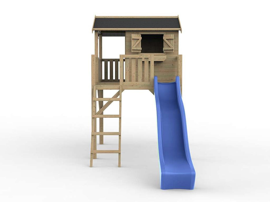 Spielhaus, tour de jeu, Stelzenhaus `` Laugh XXL '' y compris Slide Blue, 201x188x303cm (BXTXH)