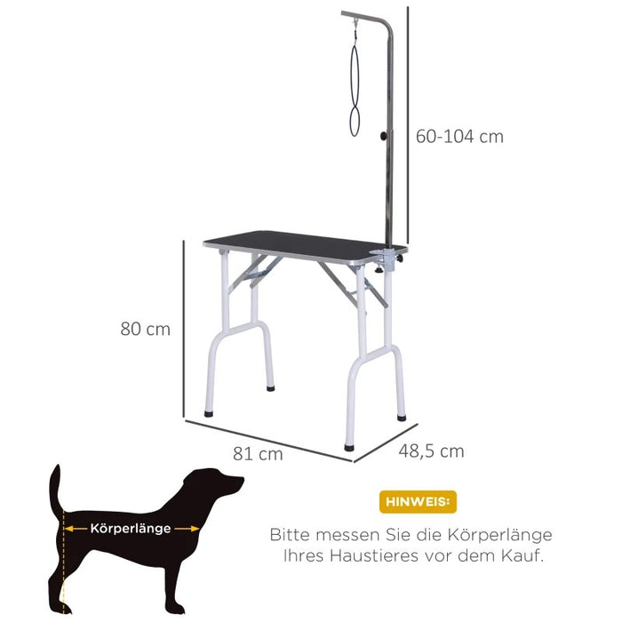 Table de cisaillement de la table des animaux pliables de trimablement, 81x48.5x80cm