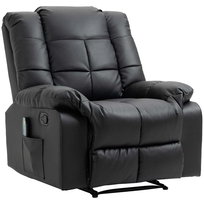 Chaise de massage, fauteuil de relaxation, 8 points de vibration, fonction de mensonge, 94x99x99cm