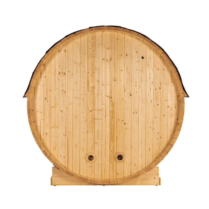 Sauna extérieur sauna tonneau AQUILA M - 195 x 120 cm pour 2 personnes - sauna avec four 3,6 kW