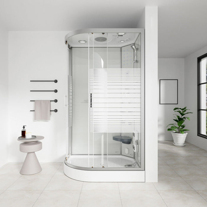 Doccia a vapore con sauna a vapore a cascata MANTA XL, 120x80x220cm - sinistra