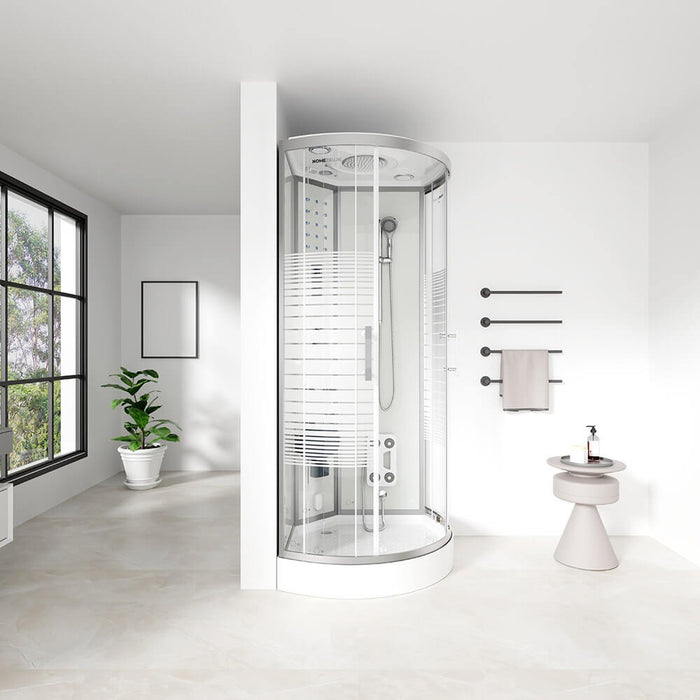 Steam shower with waterfall steam sauna MANTA L, 100x100x220cm