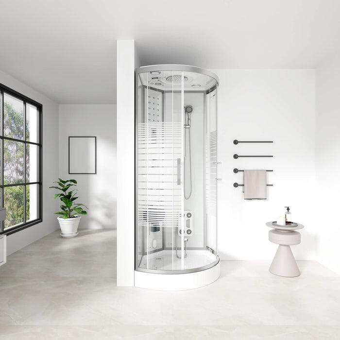 Douche à vapeur avec sauna à vapeur cascade MANTA, 90x90x220cm