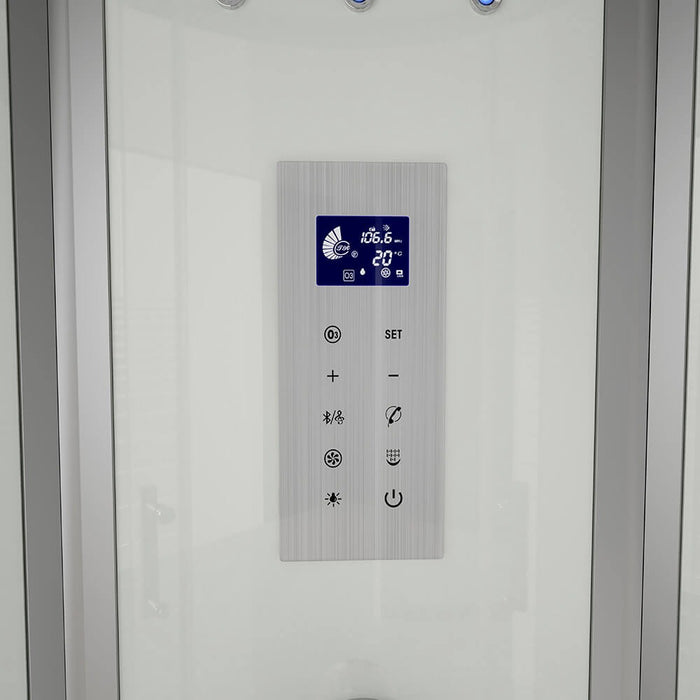 Steam shower with waterfall steam sauna MANTA L, 100x100x220cm