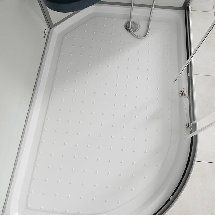 Doccia a vapore con sauna a vapore a cascata MANTA XL, 120x80x220cm - sinistra