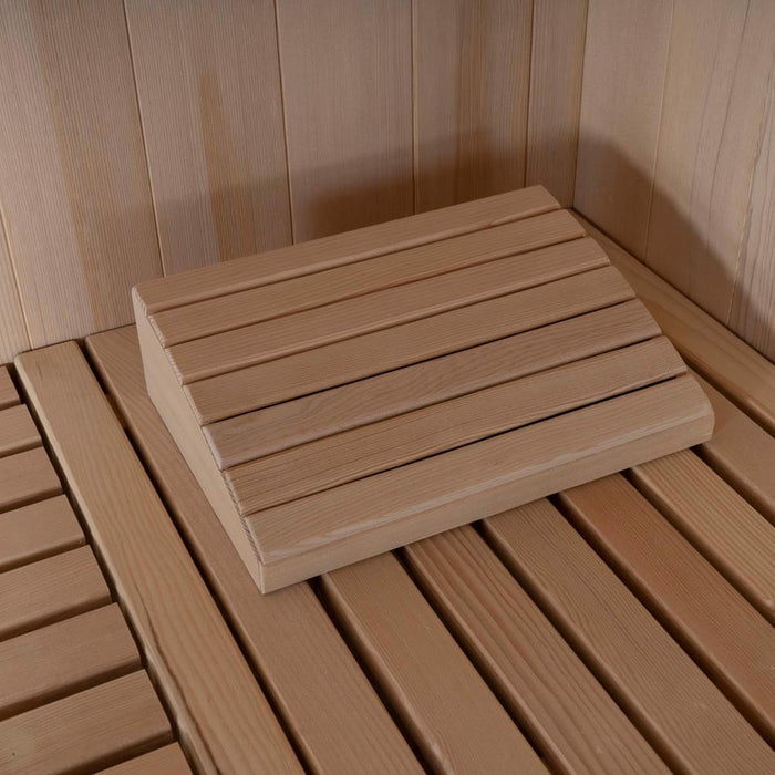 Sauna intérieur CASHEIM XL - 150 x 150 cm pour 3 personnes - Sauna traditionnel avec four 6kW
