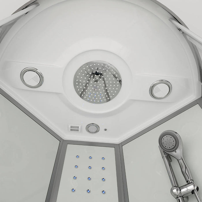 Steam shower with waterfall steam sauna MANTA L, 100x100x220cm
