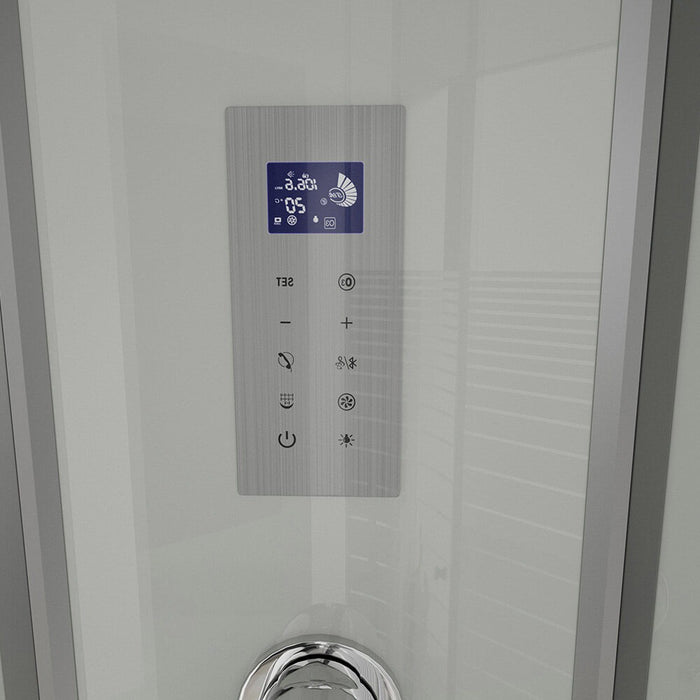 Doccia a vapore con sauna a vapore a cascata MANTA XL, 120x80x220cm - sinistra