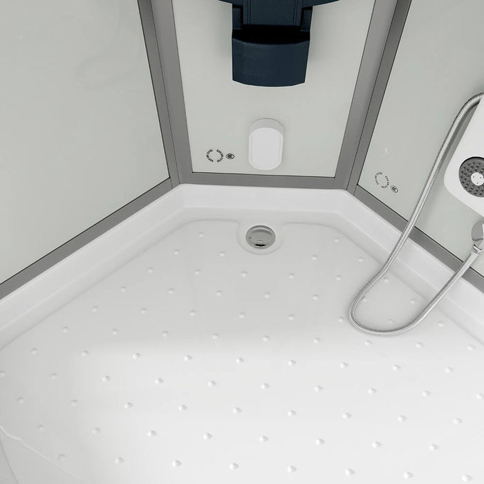 Steam shower with waterfall steam sauna MANTA L, 100x100x220cm