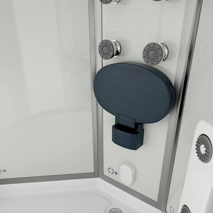 Steam shower with waterfall steam sauna MANTA L, 100x100x220cm