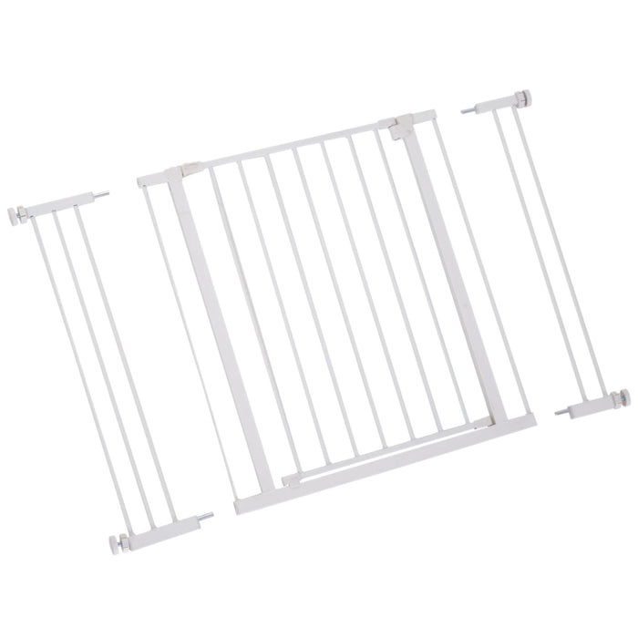 Protection de porte Grille Grille Protection Grilles sans forage blanc, 76-107x76cm