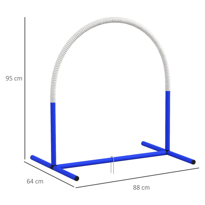 Hurdle Set Slalom Dog Training Set Plastic, 99x65x94cm